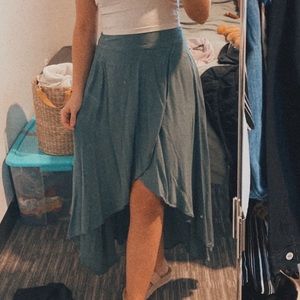 Green Maxi Skirt